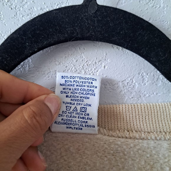 Russell Athletic Beige Crewneck Sweatshirt - Picture 5 of 6